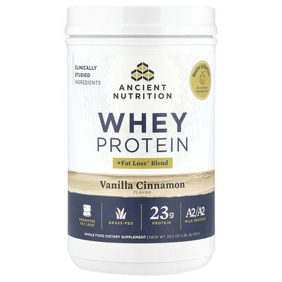 Whey Protein + Fat Loss Blend, Vanilla Cinnamon, 1.26 lb (572 g)