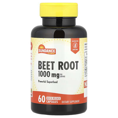 Beet Root, 60 капсул быстрого высвобождения (500 mg на капсулу)