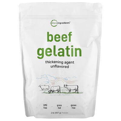 Beef Gelatin Powder, Unflavored, 2 lb (907 g)
