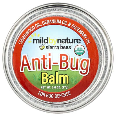 Sierra Bees™, Anti-Bug Balm, Cedarwood, Geranium & Rosemary Oil, 0.6 oz (17 g)