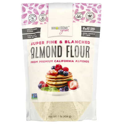 Wholesome Yum миндальная мука сверхтонкого помола, 1 lb (454 g)