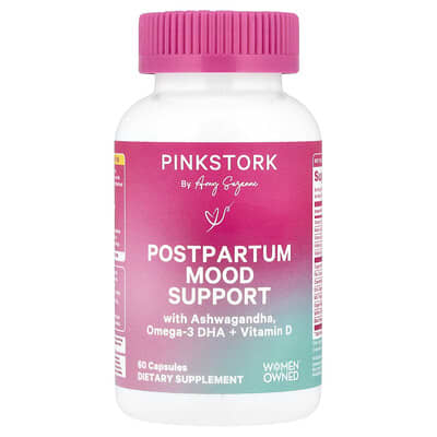 Pink Stork Поддержка настроения в послеродовой период, 60 капсул
