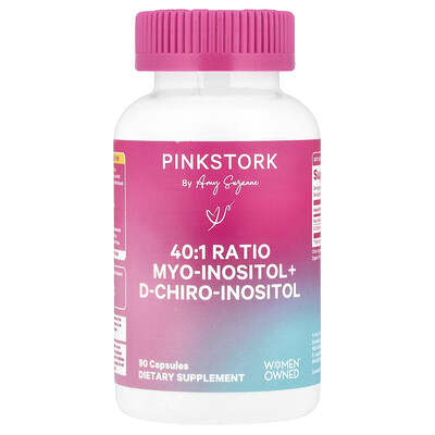 Мио-инозитол + D-хиро-инозитол Pink Stork 40:1 Ratio 90 Capsules