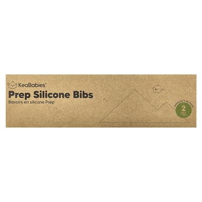 Prep Silicone Bibs, 3-36 Months, Mellow, 2 Pack
