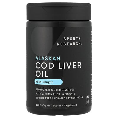 Масло печени аляскинской трески, 120 Softgels