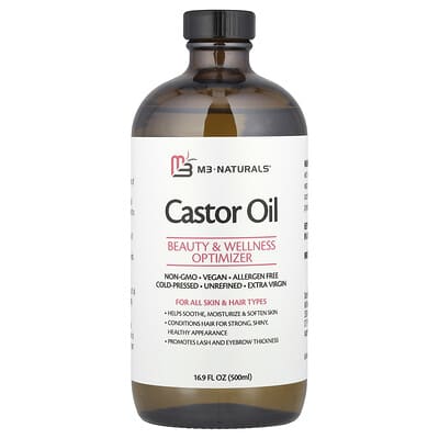 Castor Oil + Body Wrap Kit, 16.9 fl oz (500 ml)