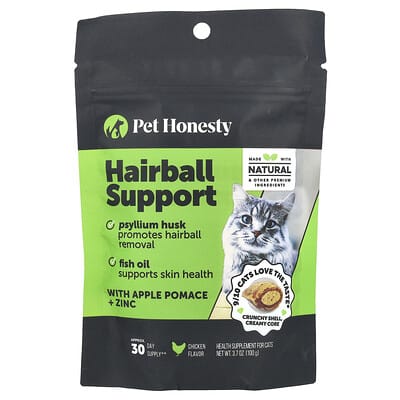 Hairball Support, For Cats, Chicken, 3.7 oz (100 g)