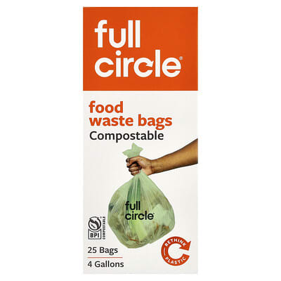 Мешки для пищевых отходов Full Circle, компостируемые, 25 шт.