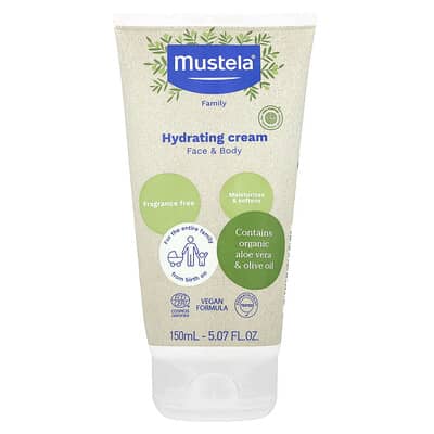 Hydrating Cream, Face & Body, Fragrance Free, 5.07 fl oz (150 ml)
