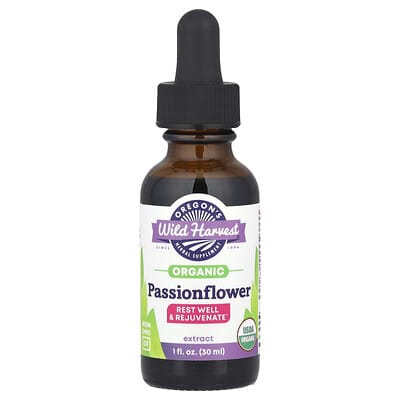 Oregon's Wild Harvest органический экстракт страстоцвета, 1 fl oz (30 ml)