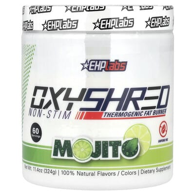 Жиросжигатель OxyShred Non-Stim, Mojito, 11.4 oz (324 g)
