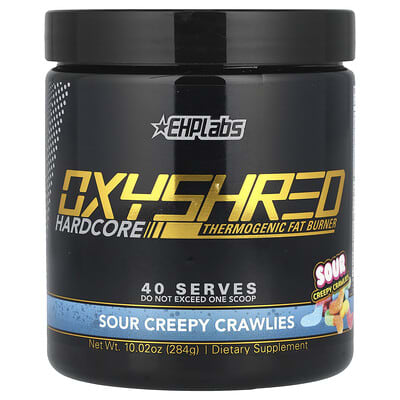 OxyShred Hardcore жиросжигатель Sour Creepy Crawlies, 10.02 oz (284 g)