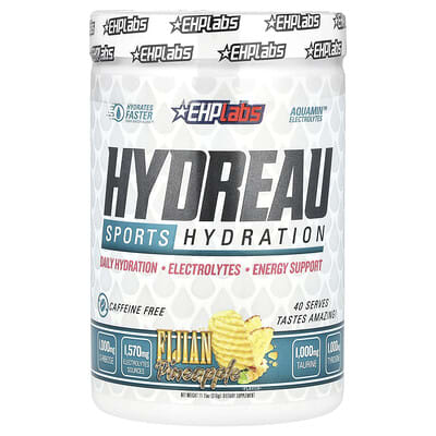 Hydreau Sports Hydration, Fijian Pineapple, 11.15 oz (316 g)