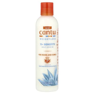 Дневной несмываемый крем Cantu Weightless, 15+ Benefits, 8 fl oz (236 ml)