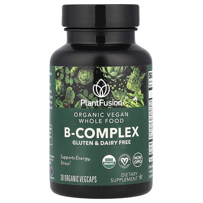 Organic Vegan B-Complex, 30 Organic VegCaps