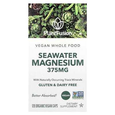 Веганский магний PlantFusion Seawater, 120 капсул