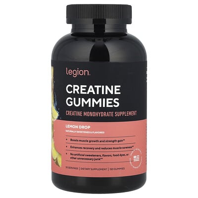 Legion Athletics жевательные конфеты с креатином, Lemon Drop, 150 штук