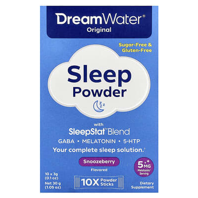 Original Sleep Powder with SleepStat™ Blend, Snoozeberry, 10 Stick Packs, 0.1 oz (3 g) Each