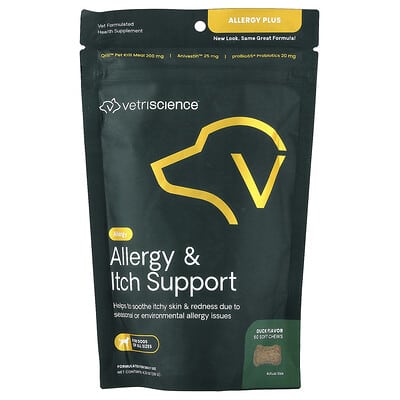 Allergy Plus, For Dogs, Duck, 60 Soft Chews, 4.23 oz (120 g)