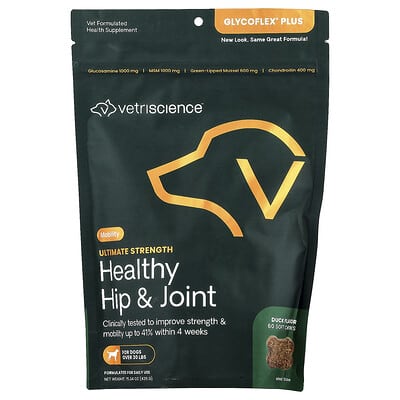 Healthy Hip & Joint, Ultimate Strength, For Dogs, Duck, 60 Soft Chews, 15.34 oz (435 g)