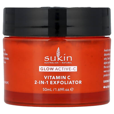 Sukin эксфолиант 2-в-1 Glow Active-C Vitamin C 1.69 fl oz (50 ml)