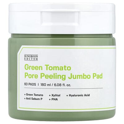 Green Tomato Pore Peeling Jumbo Pad, 60 Pads