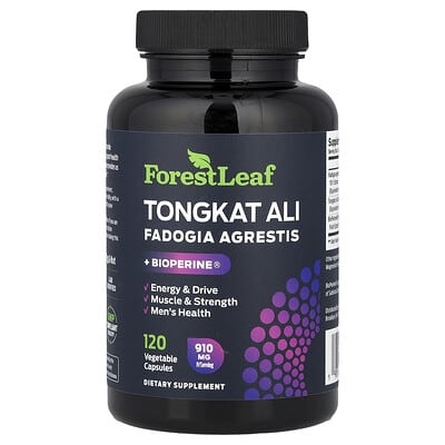 Tongkat Ali + Fadogia Agrestis + BioPerine®, 120 растительных капсул