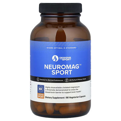 Designs For Health® NeuroMag™, 90 вегетарианских капсул (48.3 mg на капсулу)