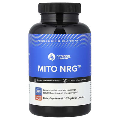 Designs For Sport®, Mito NRG™, 120 вегетарианских капсул