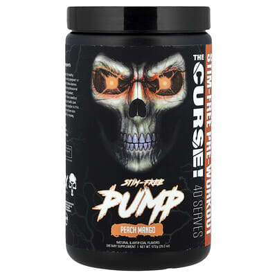 Предтренировочный комплекс Stim-Free Pump, персик-манго, 20.2 oz (572 g)