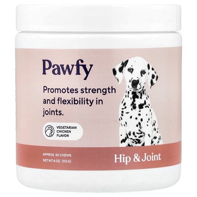 Hip & Joint, 6 Months+, Vegetarian Chicken, 30 Chews, 4 oz (113 g)