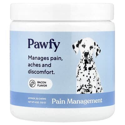 Pain Management, For Dogs, 6 Months+, Bacon, 30 Chews, 4 oz (113 g)