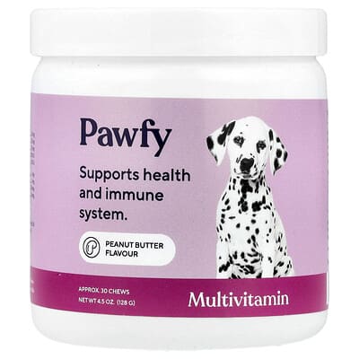 Multivitamin, For Dogs, 6 Months+, Peanut Butter, 30 Chews, 4.5 oz (128 g)
