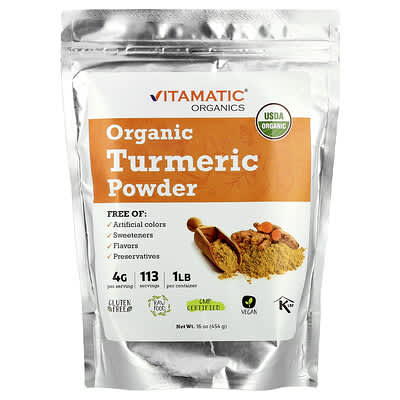 Organic Turmeric Powder, 16 oz (454 g)