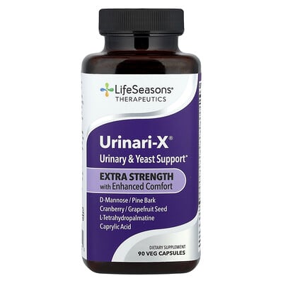 Therapeutics, Urinari-X® Urinary & Yeast Support, 90 вегетарианских капсул