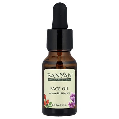 Face Oil, Ayurvedic Skincare, For All Skin Types, 0.5 fl oz (15 ml)