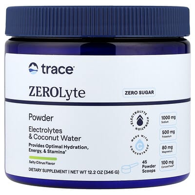 ZEROLyte Powder, соленый цитрус, 12.2 oz (346 g)