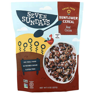 Sunflower Cereal, Real Cocoa, 8 oz (227 g)