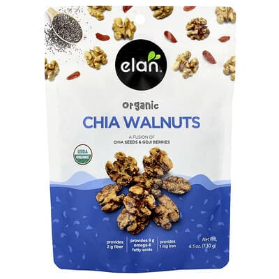 Органические семена чиа Elan Chia Walnuts 4.5 oz (130 g)