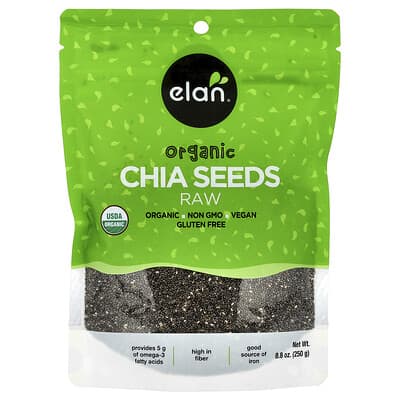 Organic Chia Seeds, Raw , 8.8 oz (250 g)