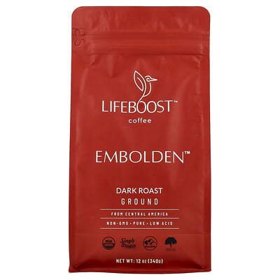 Кофе Lifeboost Embolden Ground Dark Roast 12 oz (340 g)