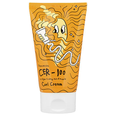 Cer-100 Collagen Coating Hair A+ Muscle Curl Cream, 4.06 fl oz (120 ml)