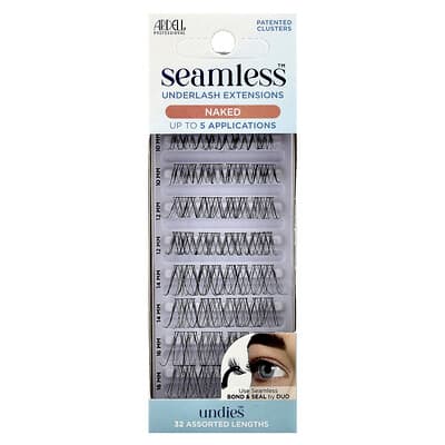 Seamless™, Underlash Extensions, Naked, 32 Assorted Lengths