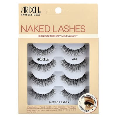 Naked Lashes, 420, 4 Pairs