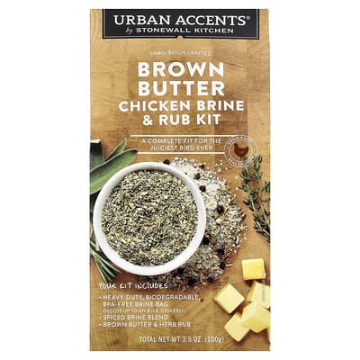 Brown Butter Chicken Brine & Rub Kit, 3.5 oz (100 g)