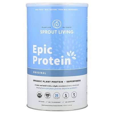 Epic Protein® Органический растительный протеин + суперфуды, Original, 2 lb (912 g)