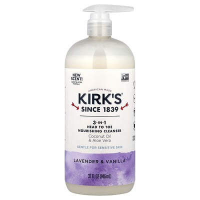 3-In-1 Head To Toe Nourishing Cleanser, Lavender & Vanilla, 32 fl oz (946 ml)