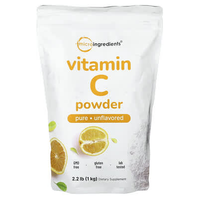 Vitamin C Powder, Unflavored, 35.3 oz (1 kg)