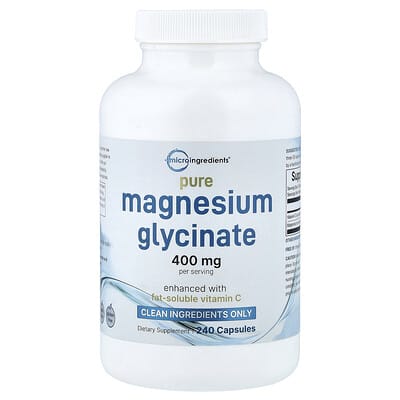 Pure Magnesium Glycinate, 240 Capsules