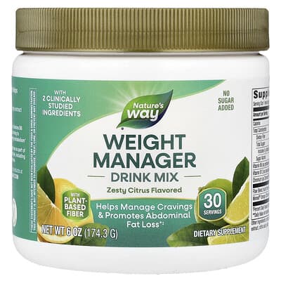 Weight Manager Drink Mix, Zesty Citrus, 6 oz (174.3 g)